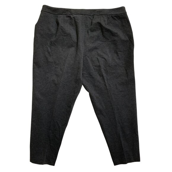Calvin Klein Womens Charcoal Gray Dress Pants Size 22W Knit Crop Tweed NWT 8052 - Picture 9 of 10